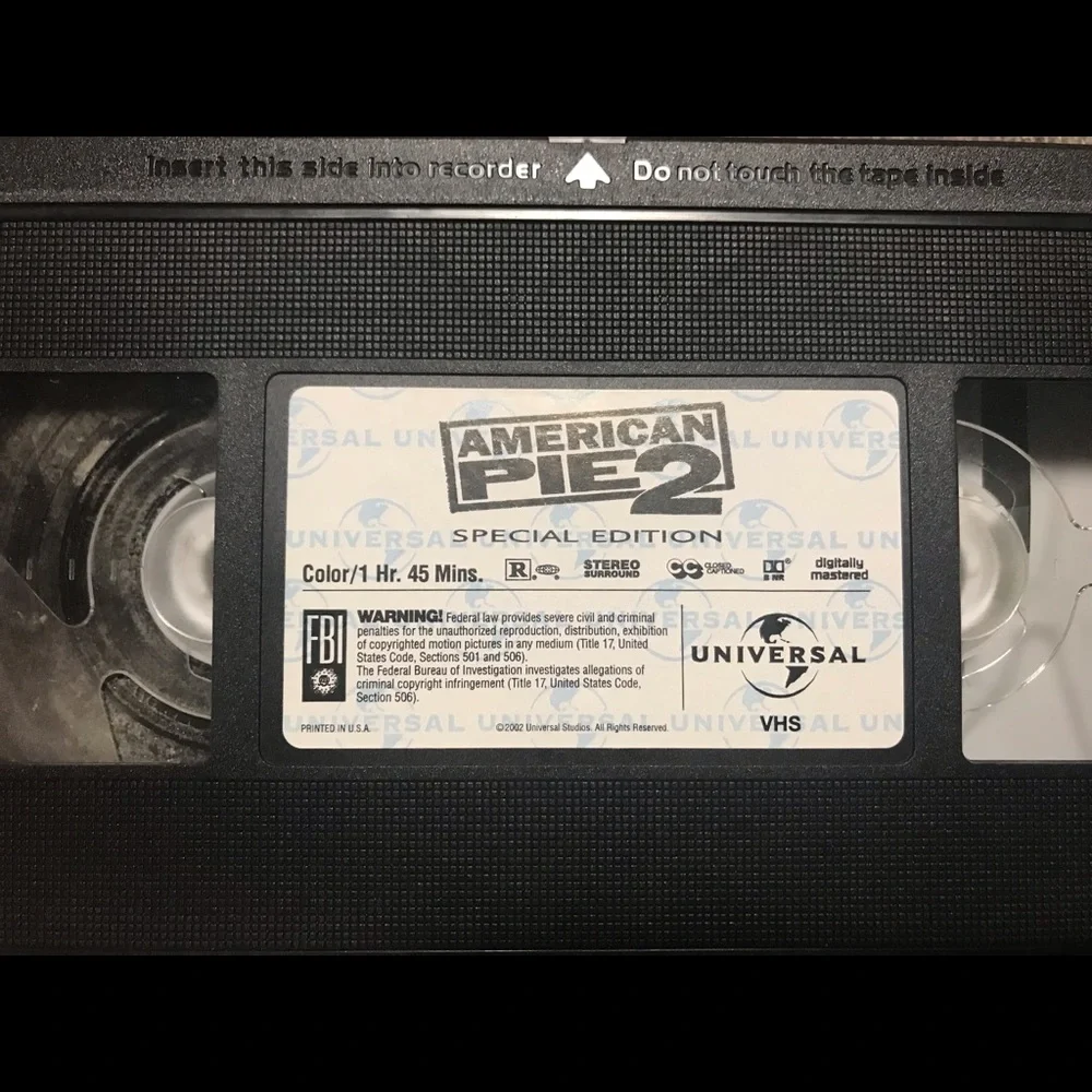 Vintage American Pie 2 VHS 2002 UNTESTED